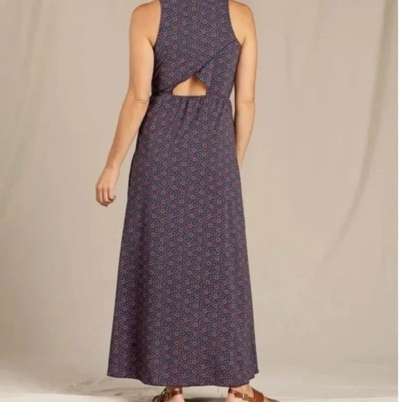 Toad&Co Blue Sunkissed Maxi Dress Medium - Picture 2 of 6